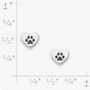 Love My Pet Heart Studs