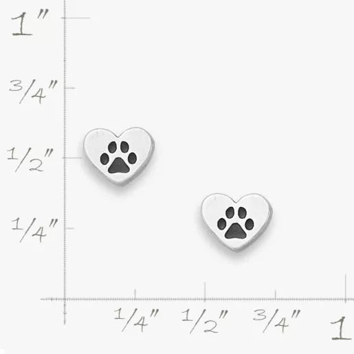 Love My Pet Heart Studs