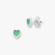 Enamel Connected Hearts Studs