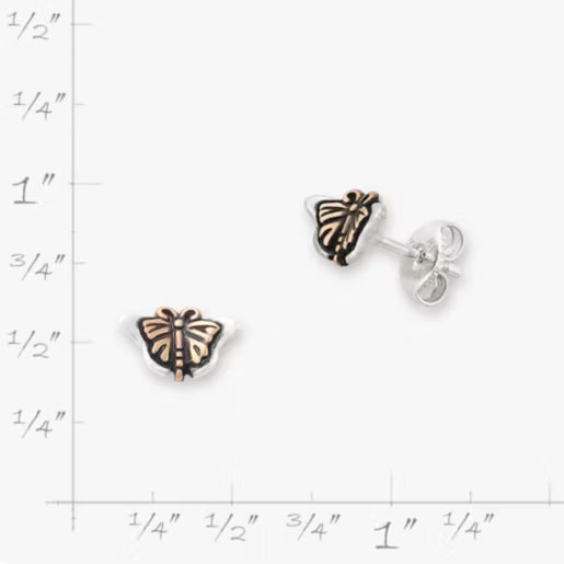 Monarch Butterfly Studs