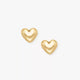 Solid Heart Studs