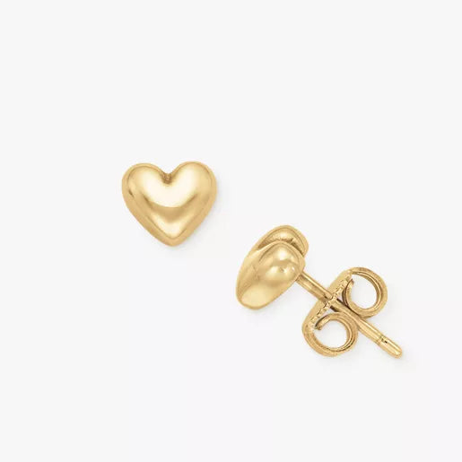 Solid Heart Studs