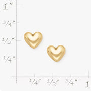 Solid Heart Studs