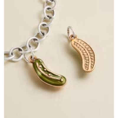 Enamel Pickle Charm
