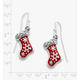 Enamel Christmas Stocking Earrings