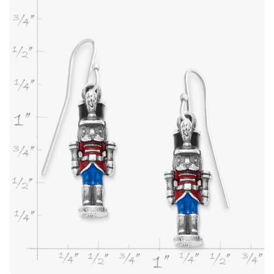 Enamel Nutcracker Earrings