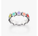 Enamel Connected Stars Ring