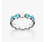 Enamel Connected Stars Ring