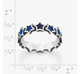 Enamel Connected Stars Ring