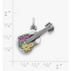 Enamel Festive Guitar Charm