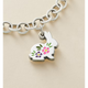 Enamel Floral Bunny Charm