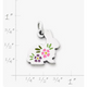 Enamel Floral Bunny Charm