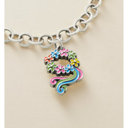 Enamel Floral Crown Charm