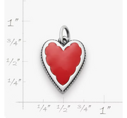 Enamel Heart Charm