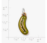 Enamel Pickle Charm