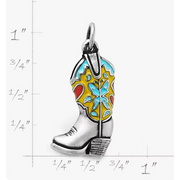 Enamel Western Boot Charm