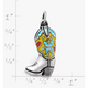 Enamel Western Boot Charm