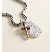 Engravable Tag and Cross Charm