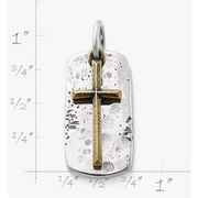 Engravable Tag and Cross Charm