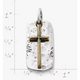Engravable Tag and Cross Charm