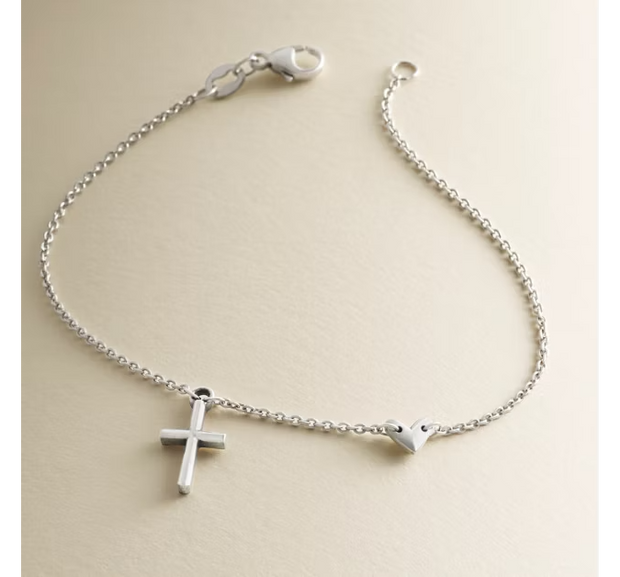 Faith and Love Link Bracelet