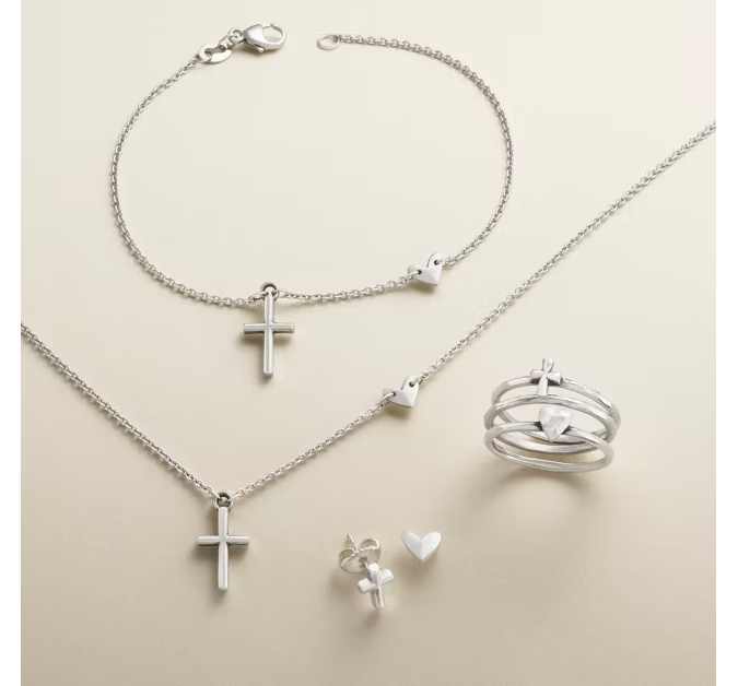 Faith and Love Link Bracelet