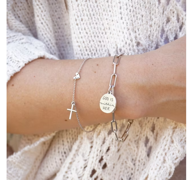 Faith and Love Link Bracelet