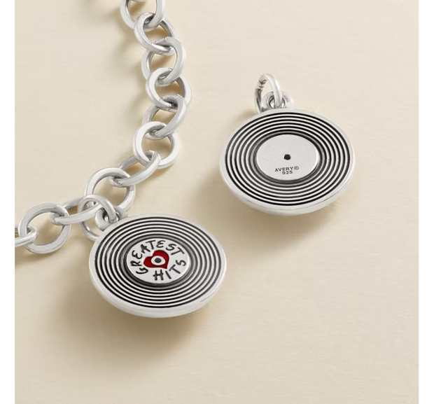 Greatest Hits Album Enamel Charm