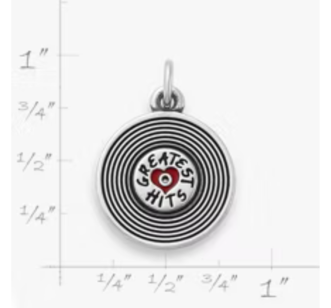 Greatest Hits Album Enamel Charm