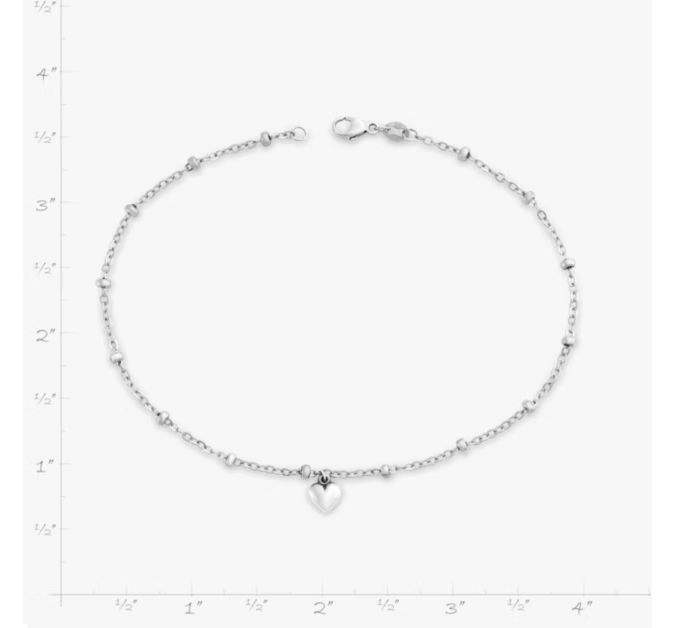Heart Drop Anklet