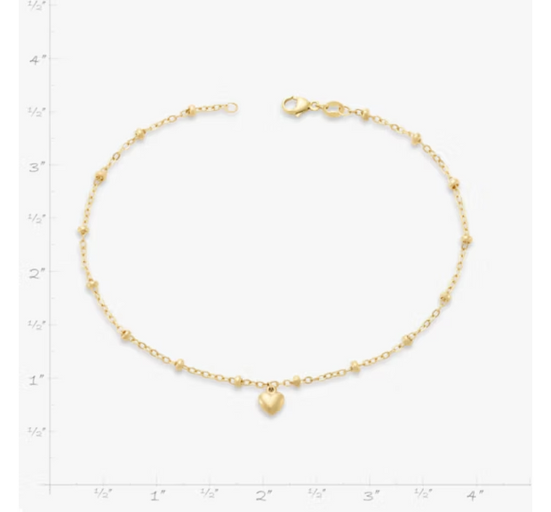 Heart Drop Anklet