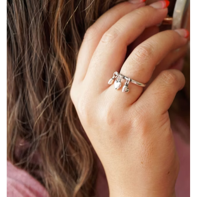 Heart Drops Ring