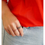 Hearts and Beads Ring