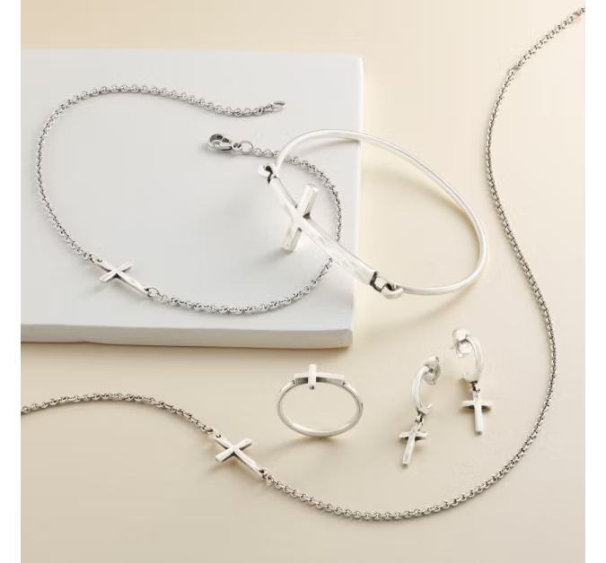 Horizon Cross Anklet