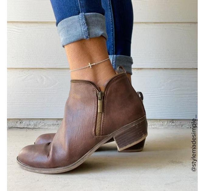 Horizon Cross Anklet