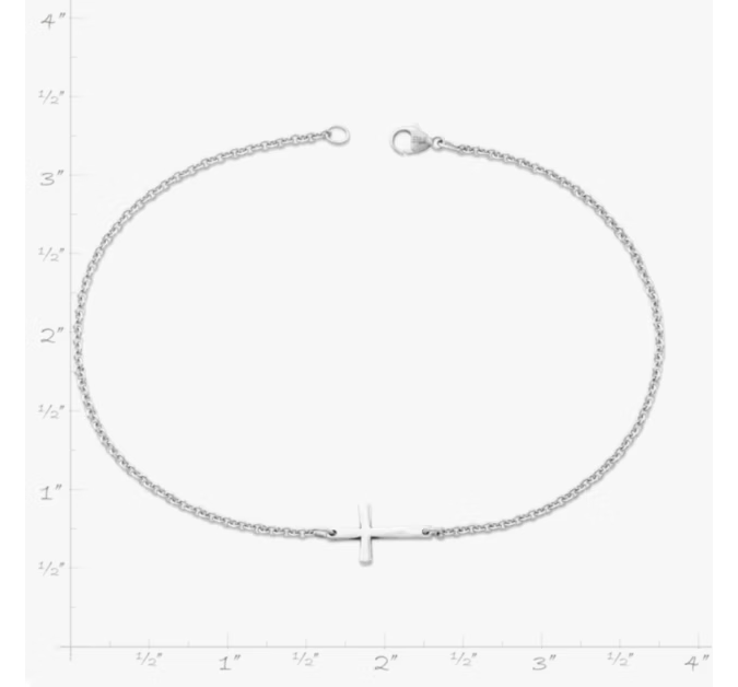 Horizon Cross Anklet