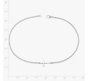 Horizon Cross Anklet