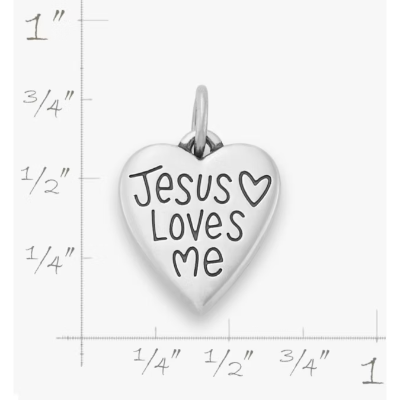 Jesus Loves Me Charm