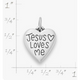 Jesus Loves Me Charm