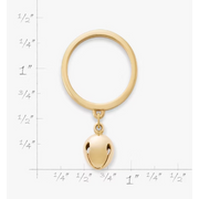 Jingle Bell Charm Dangle Ring
