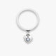 Keepsake Heart Birthstone Charm Dangle Ring