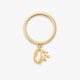 Tiny Tiara Charm Dangle Ring