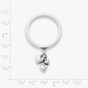 Gathered Hearts Charm Dangle Ring