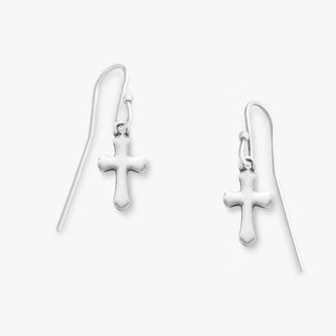 Flared Cross Earrings