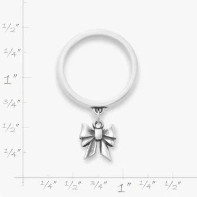 Tiny Bow Charm Dangle Ring