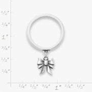 Tiny Bow Charm Dangle Ring