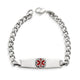 Enameled Medical Alert Bracelet