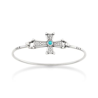Mission Cross Hook-On Bracelet with Turquoise