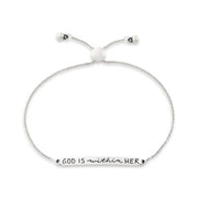 God is Within Her Slider Bracelet