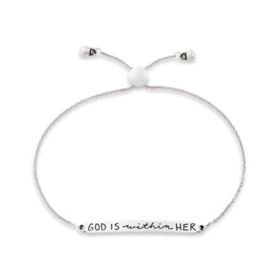 God is Within Her Slider Bracelet